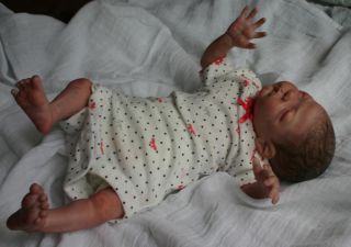 Reborn Micro Preemie Baby Sprout Laura Lee Eagles Baby Lil' Beans Doll Baby Girl