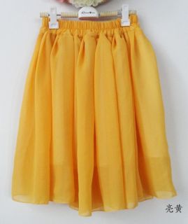2012 Retro High Waist Pleated Double Layer Chiffon Short Mini Pompon Dress Skirt