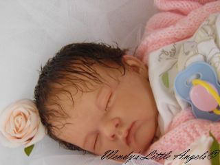 Beautiful Lifelike Reborn Baby Girl Doll Created by Wendy's Little Angels
