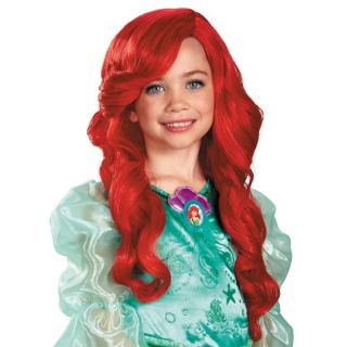 Child Kids Disney Princess Movie The Little Mermaid Ariel Red Hair Costume Wig