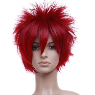New Short Red Cosplay Fashion Wig Hot Selling Hightemperature Silk