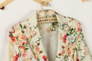 New Womens European Fashion Colorful Flower Print Slim Blazer Jacket B1115