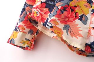 New Spring Autumn Blouse Top Vintage Floral Print Long Sleeve Blouses Shirt