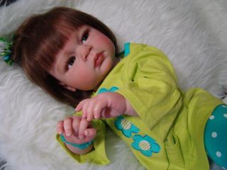 Reborn Ophelia by Reva Schick Rooted Human Hair Baby Doll Small Toddler