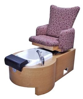 Sanijet Salon Spa Pedicure Jet Massage Pipeless Foot Bath Chair 2