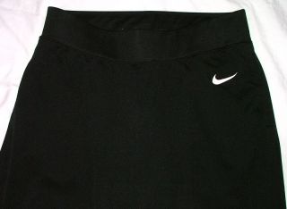 Nike Performance Black Capri Cropped Pants Womens Size Medium M Workout Yoga