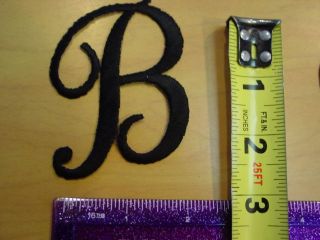 3 Script Letter Embroider Iron Patch Applique Monogram