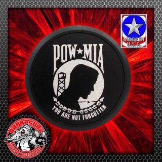 Black Wrinkle Finish pow MIA Cam Cover Badge Freedom Engine 106 100 92 Side