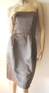 Jim Hjelm Size 10 4 s Short Brown Satin Strapless Cocktail Dress New Years Eve