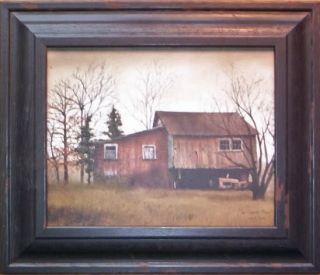 Country Red Barn Tractor Shed Framed Print Wall Decor
