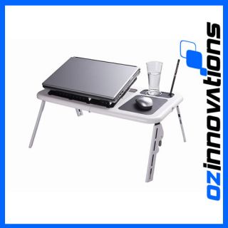 Adjustable Travel Table Desk Laptop Cooling Pad Cooler