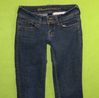 Blue Asphalt Sz 1 x 28 Juniors Womens Blue Jeans Denim Pants Stretch EU37