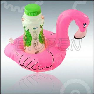 3 Flamingo Floating Inflatable Drink Holder Storage Toy Swimming Pool Party Fun