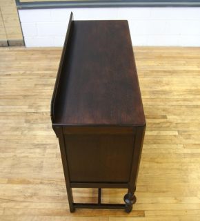 Solid Oak Sideboard Buffet Cabinet Antique Vintage Art Deco
