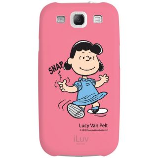 Samsung Galaxy S3 iLuv i9300 Peanuts Lucy "Snap" Cell Phone Case Cover Pink
