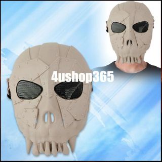 Skeleton Skull Full Face Tactical Military Mask for Hunting Airsoft Wargame