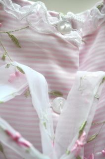 Easter Dress Baby Girl Size 3T from Jona Michelle White Pink and Light Green 