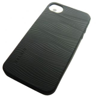 iPhone 4 4S Belkin Grip Graphix Silicone Rubber Black Protector Cover Skin Case