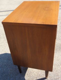 Vintage Hooker Mainline Walnut Night Stand Occasional Table Mid Century Modern