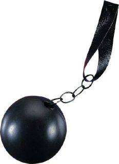 Prisoner Plastic Ball and Chain Prop Accessory
