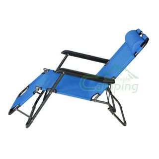 Camping Folding Beach Chair Hammock Royal Blue 600D Oxford Cloth Steel Pipe New