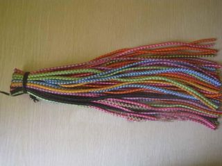 10x Colorful Long Bungee Braid Ties Hair Elastic String Rope Ponytail Holder New
