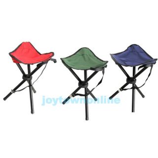 Outdoor Folding Camping Hiking Fishing Picnic BBQ Stool Tripod Chair Seat JT1