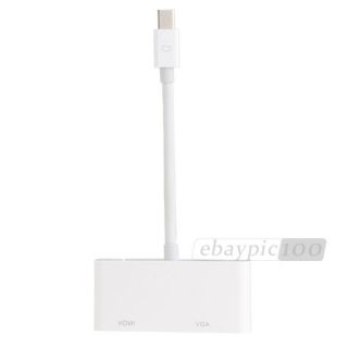 Mini Display Port DP to HDMI VGA Adapter Cable for Apple MacBook Pro Air