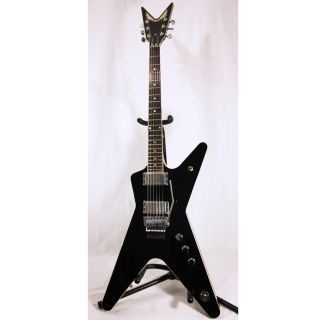 Dean DCR Custom Run 3 ml Chrome Black Electric Guitar w Case 34 100 New