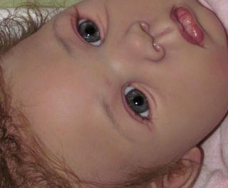 Reborn Big Baby Girl Alasia Sands AA Ethnic Biracial Doll Art Sole 
