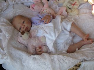 Heathers Cherubs Reborn Painted Hair Baby Doll Sammie