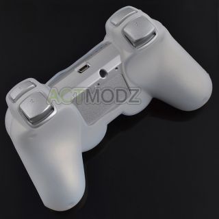 X2 New Clear Silicone Soft Case Cover Skin for PS3 Wireless Controller 10 Colors