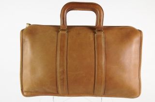 Coach Camel Brown Leather Oversized Unisex Briefcase Bag Bleeker Tote 1426