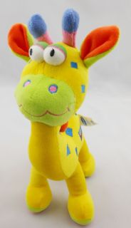 1× Baby Kids Children Soft Stuffed Plush Comfort Squeaky Giraffe Dolls Toys