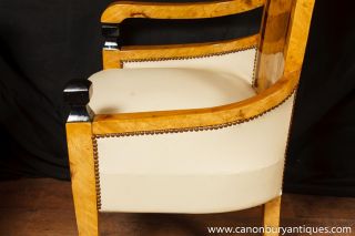 Pair Art Deco Arm Chairs High Back Club Chair Seat