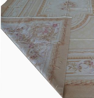 9'x12' Hand Woven Wool French Aubusson Flat Weave Rug Brand New 