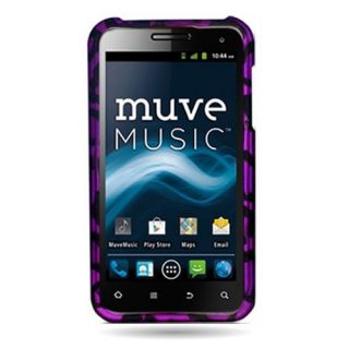 Purple Leopard Case for ZTE Engage V8000 Cell Phone Hard Skin Cover