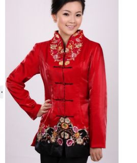 Charming Chinese Women's Style Winter Cotton Jacket Red Sz M L XL XXL 3XL