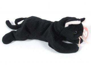 Greyhound Blingy Beanie Baby Black, white belly, with Martingale on ...