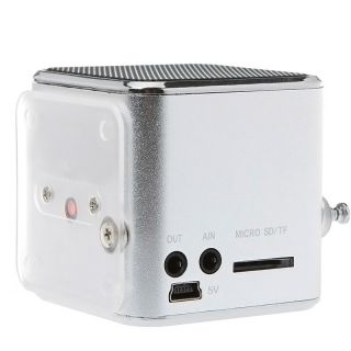 Mini Speaker  Music Player Amplifier HiFi Micro SD TF Card USB Disk FM Radio
