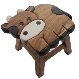 Osaka Kids Wooden Stool Chair Mango Wood Timber Designer Children Furniture New