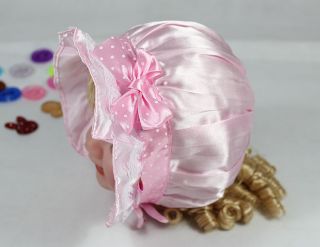 New Korean Baby Hats Girls Princess Hats Satin Palace Hat Newborn Sun Hat Soft