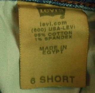 Levi's 515 Bootcut Sz 6 Womens Blue Jeans Denim Pants Stretch FU40