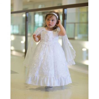 Angels Garment White Dress Size 3T Girl Taffeta Lady Guadalupe Baptism
