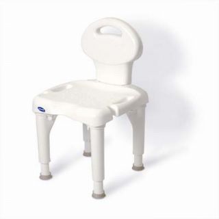 Invacare 9781 I Fit Heavy Duty Bariatric Shower Bath Bench Chair Seat with Back