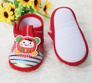 Infant Princess Prince Baby Shoe Little Cartoon Watermelon Red Soft Bottom Shoes