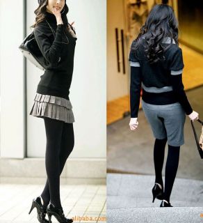 Women Warm Bamboo Opaque Stirrup Stretch Winter Legging Tights Pants Stockings