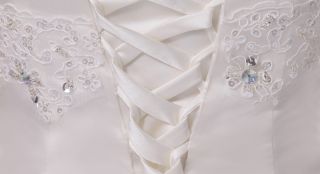 High Waist Sleeveless Strapless Bandage Women Bridal Gowns Wedding Dress Custom