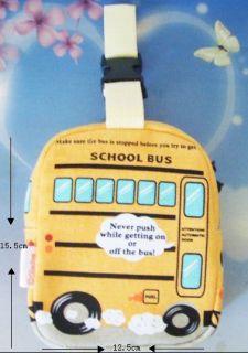 Yellow School Bus Baby Pram Insulated Bottle Holder Storage Warmer Bag Carrier