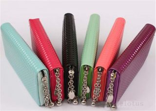 New Women Zip Around Leather Colorful Wallet Case Lady Long Purse Bag Handbags